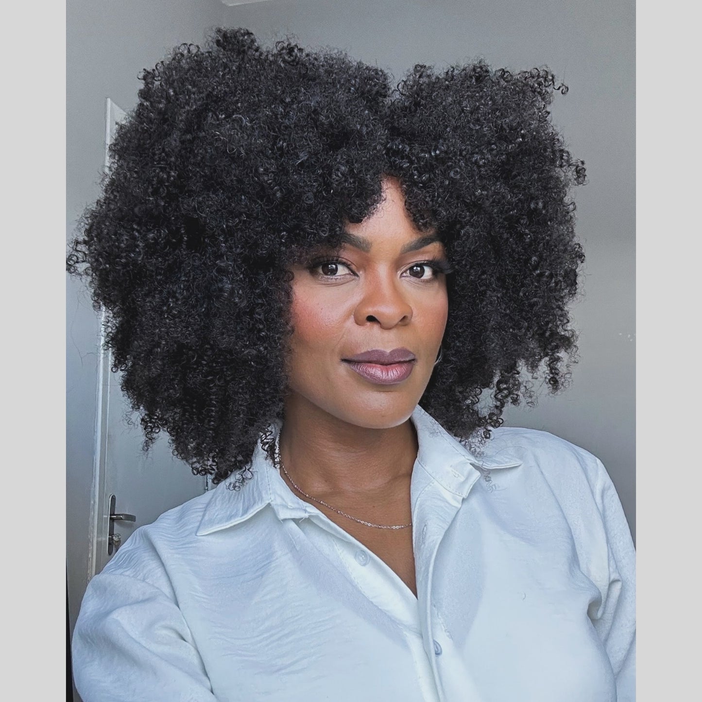 Put on & Go Pixie Cut Voluminous Curly Bob Wig 100% Human Hair