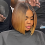 Ombre Honey Blonde With Brown Straight Bob Lace Wig