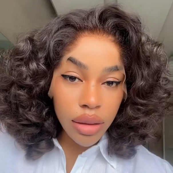 Natural Hairline Texture Curls 13x4 Lace Frontal Wig