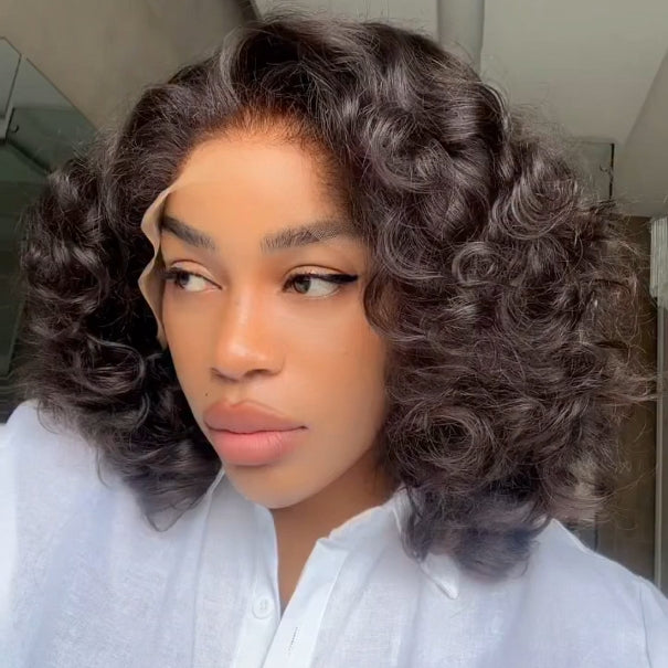 Natural Hairline Texture Curls 13x4 Lace Frontal Wig