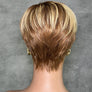 Blonde Highlight With Brown Short Pixie Cut Glueless Long Bangs Wig