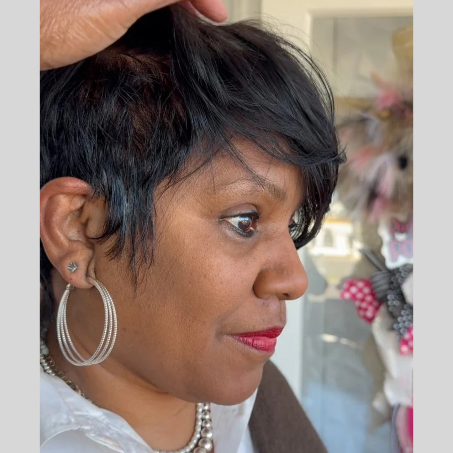 Pixie Cut Long Bangs 13x4 Lace Front Wig
