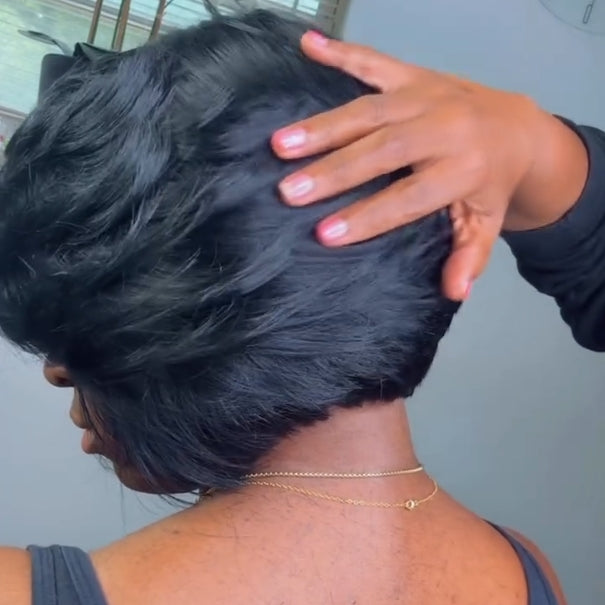 Side Parted Layered Cut 13x4 Lace Frontal Wig