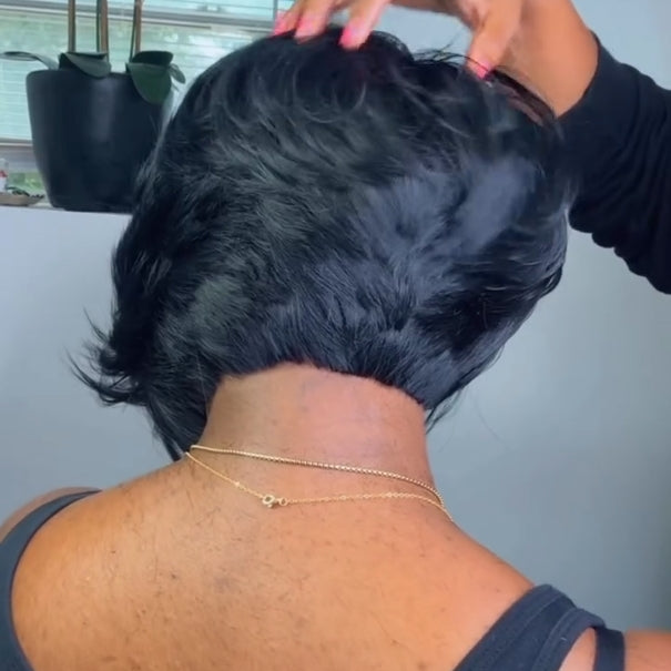 Side Parted Layered Cut 13x4 Lace Frontal Wig