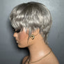 Coracrown Natural Realistic Glueless Pixie Cut Wig with Bangs