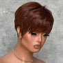 Coracrown Natural Realistic Glueless Pixie Cut Wig with Bangs