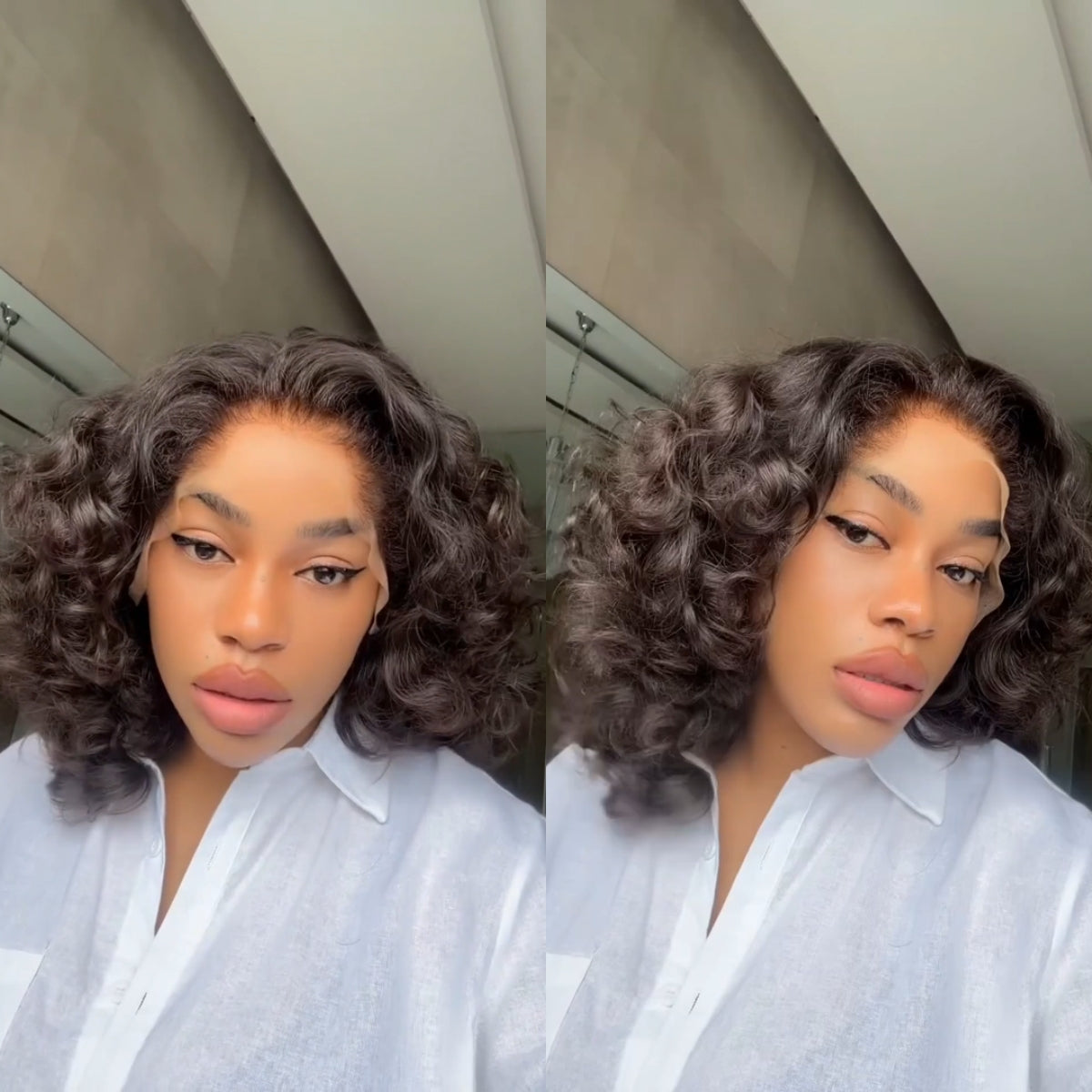 Natural Hairline Texture Curls 13x4 Lace Frontal Wig