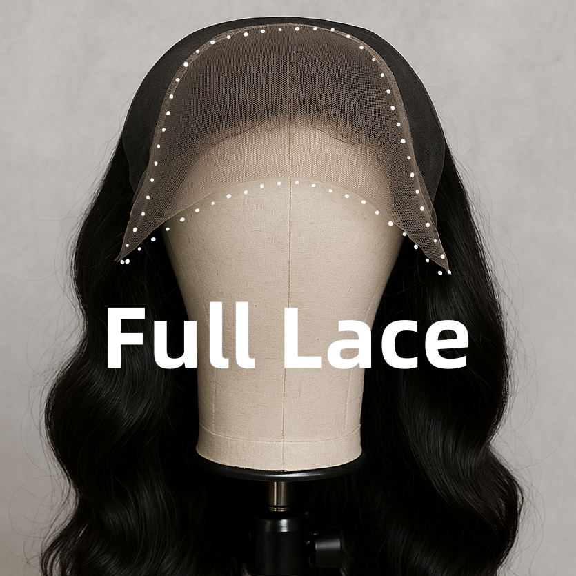 Full Lace Honey Blonde Highlighted/Black Pin Curly Finger Wave Short Glueless Wig