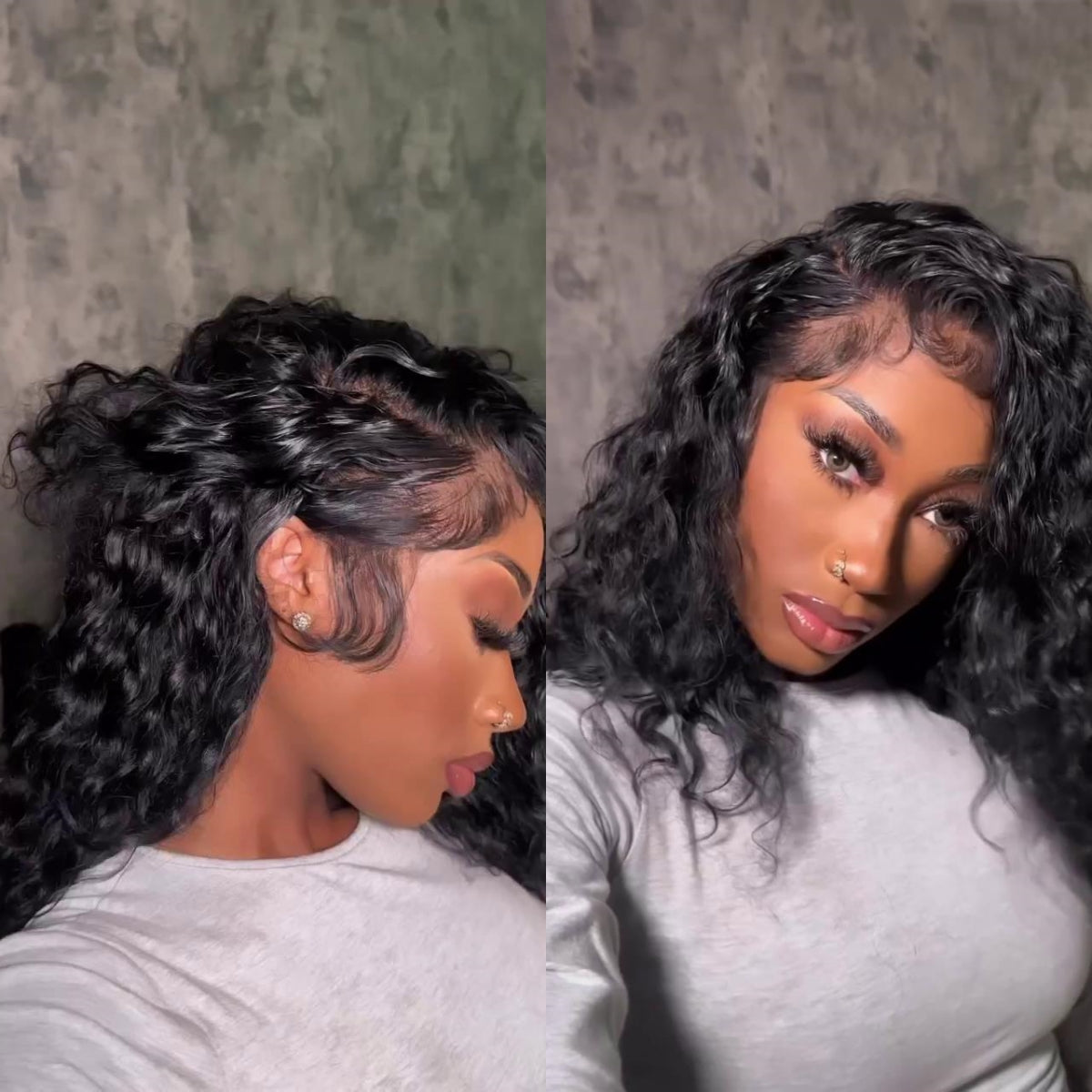 Realistic Hairline Water Wave 13x4 Lace Frontal Wig