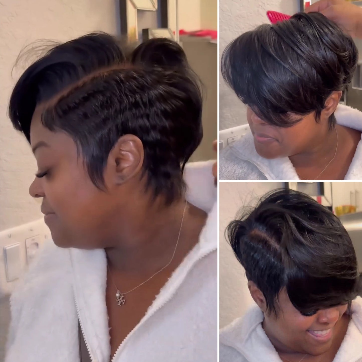 13x6 Lace Side Parted Layered Cut Wig With Bang