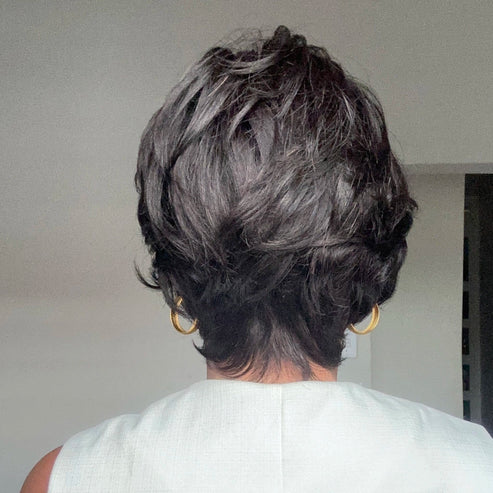 Put On & Go Vintage Curly Short Glueless Wig 100% Human Hair