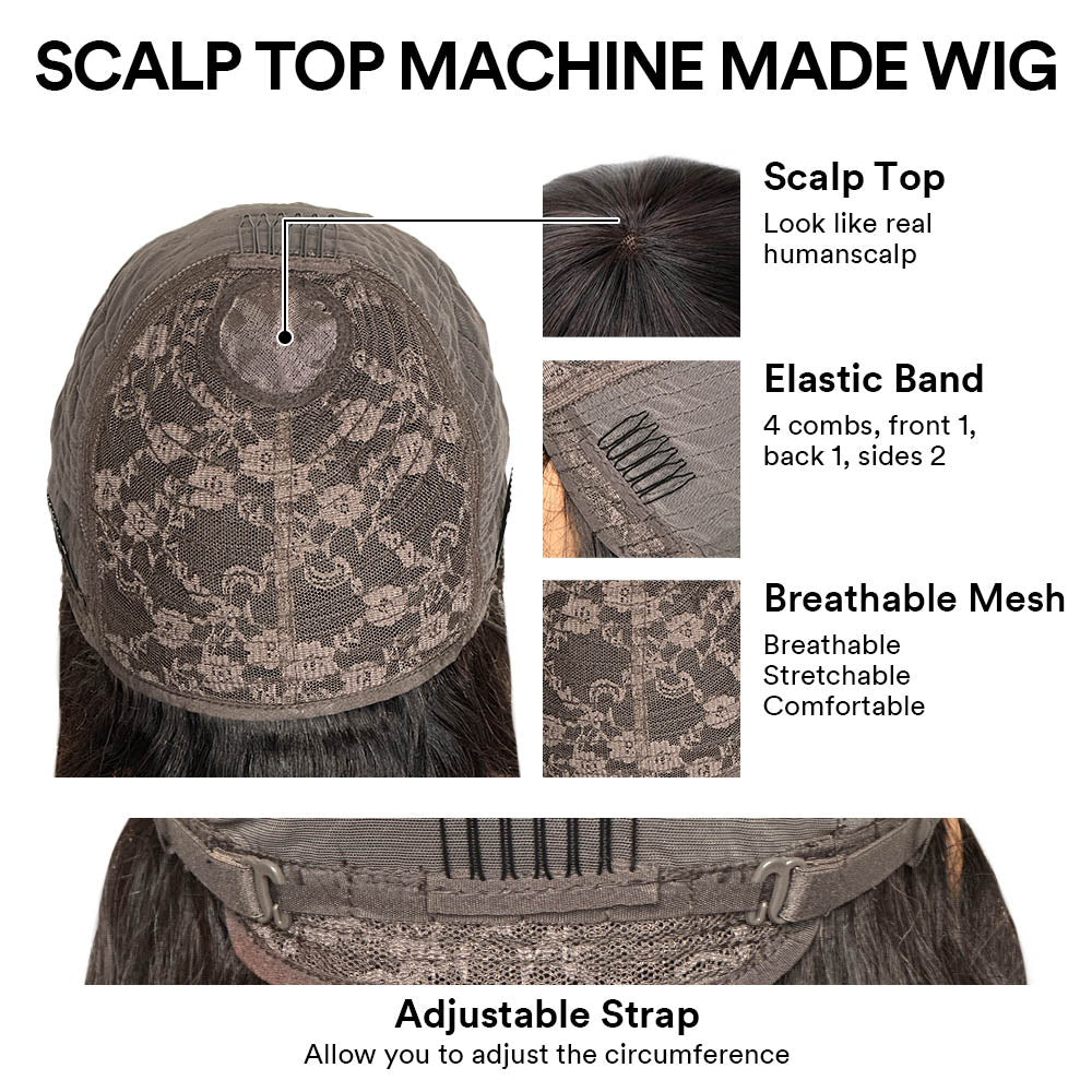 Put on & Go Layered Cut Blonde Pixie Hair Wig