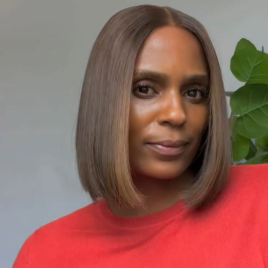 Ombre Brown Loose Wave Bob 5x5 Lace Closure Wig