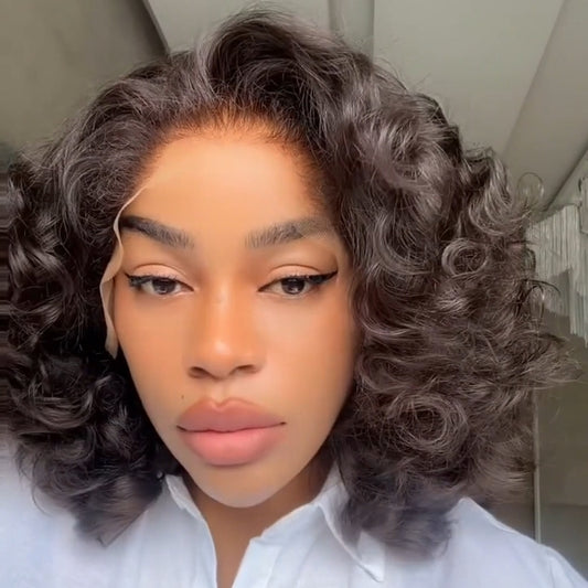 Natural Hairline Texture Curls 13x4 Lace Frontal Wig