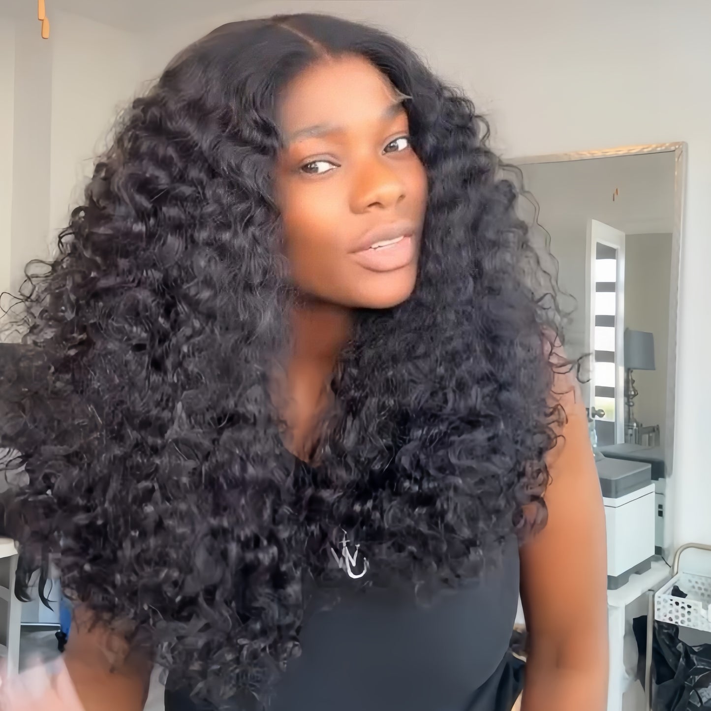 Put On & Go Voluminous Curls bob Lace Wig