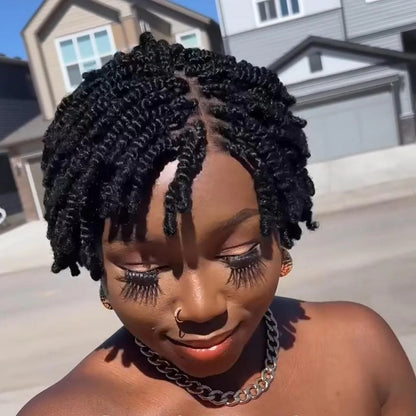 Full Lace Twist-out Afro Pixie Invisi Drawstring Wig
