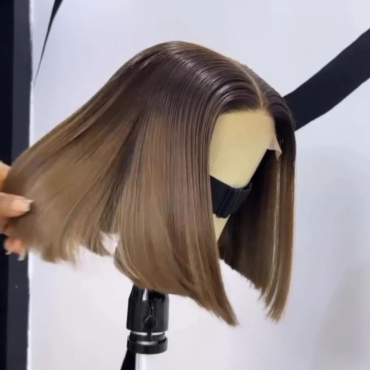 Glueless Ombre Blonde Highlight Bob Wig