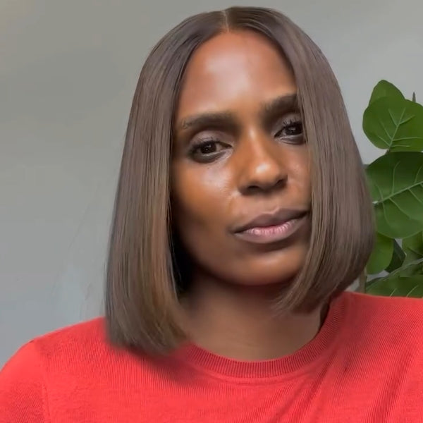 Ombre Brown Loose Wave Bob 5x5 Lace Closure Wig