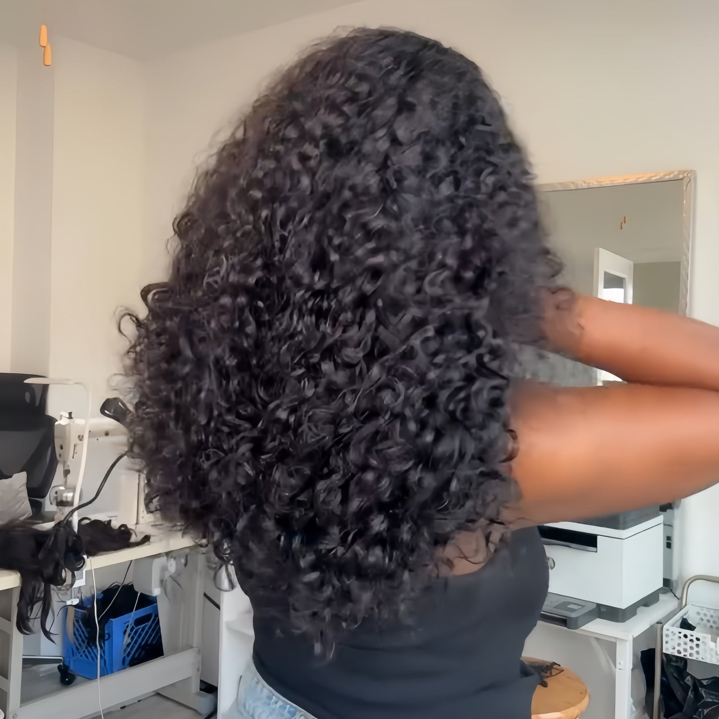 Put On & Go Voluminous Curls bob Lace Wig
