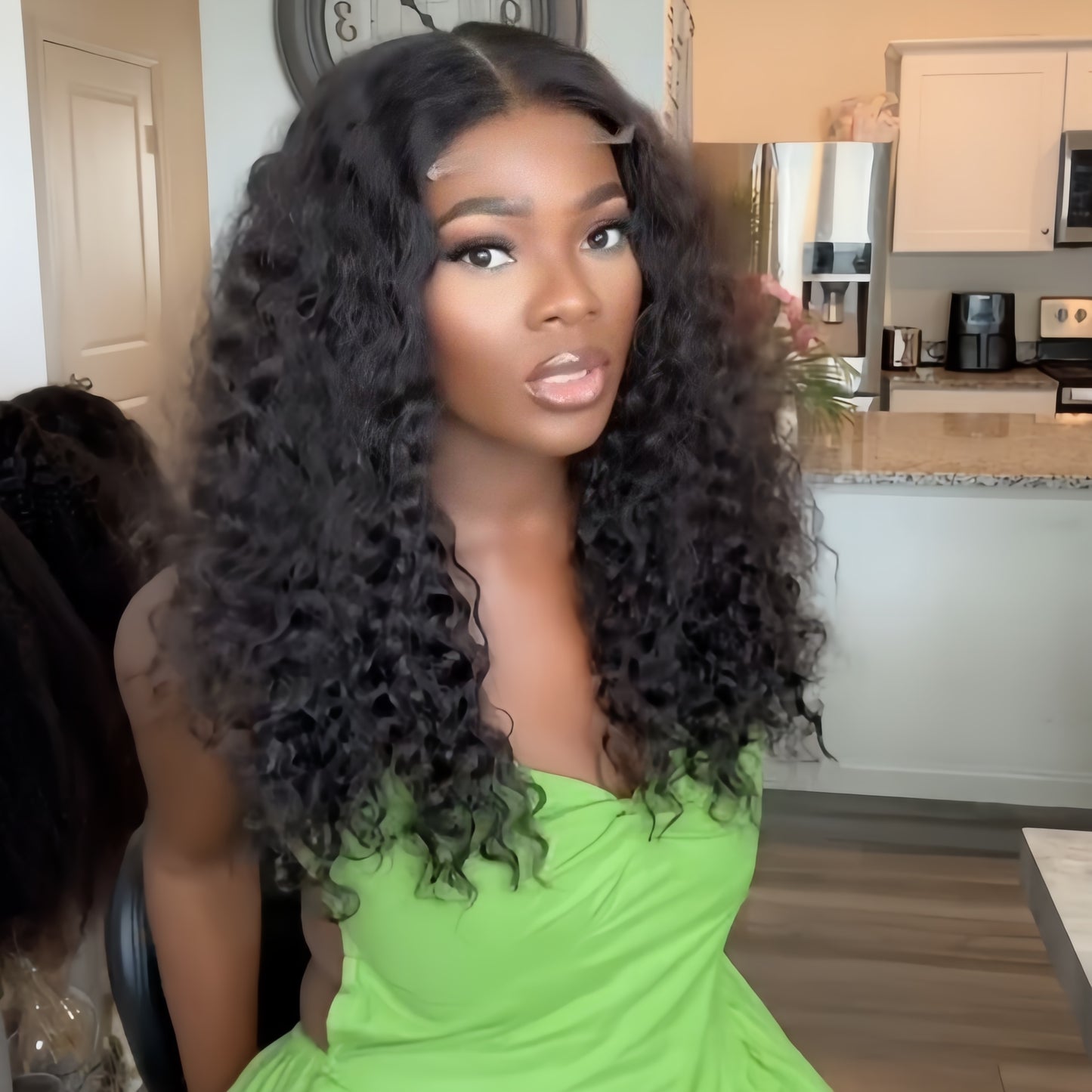 Put On & Go Voluminous Curls bob Lace Wig
