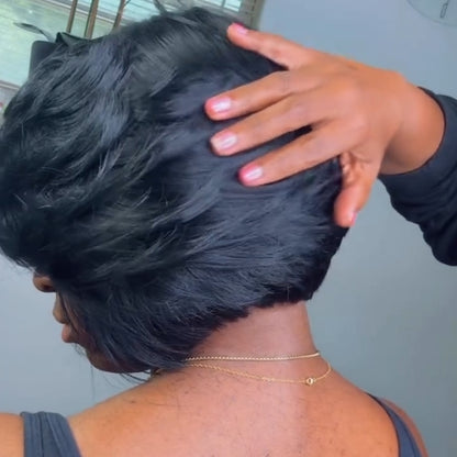 Side Parted Layered Cut 13x4 Lace Frontal Wig