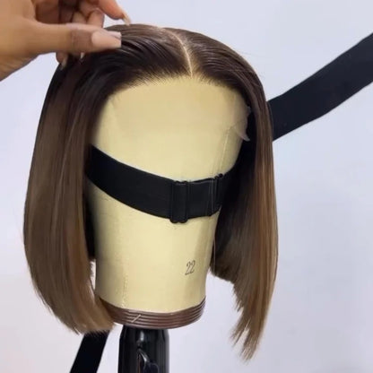 Glueless Ombre Blonde Highlight Bob Wig