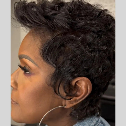 Short Hairstyle Curly Hair Full Lace Wig