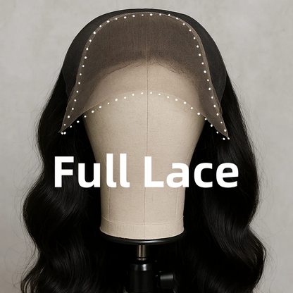 Hyperrealism Kinky Edges Full Lace Ventilated Wig