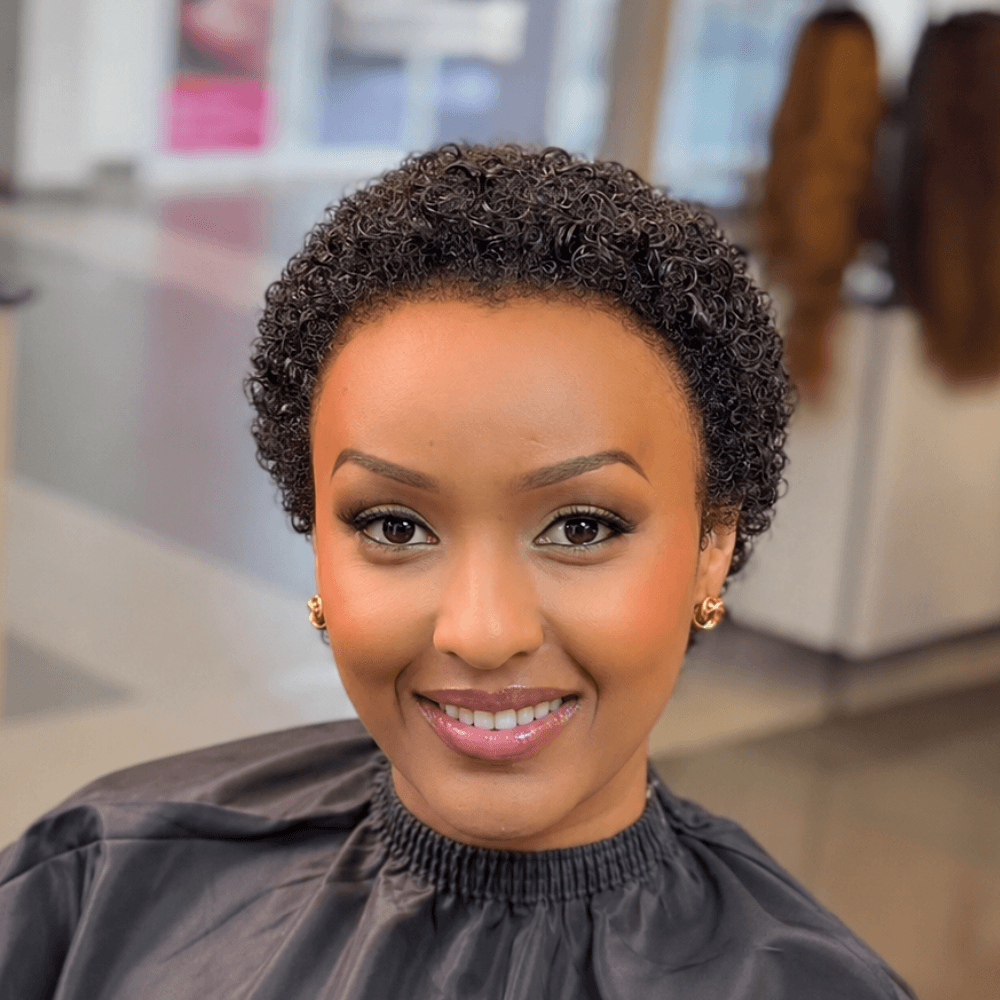 Wear & Go Short Curly Pixie 13×4 Lace Front Wig for Summer