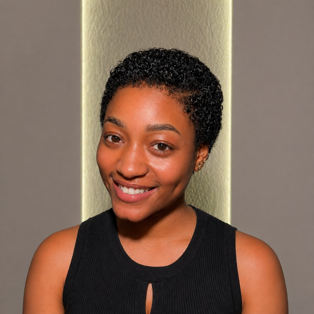 Big Chop Full Lace Afro Curly Pixie Wig With Natural 4c Edges