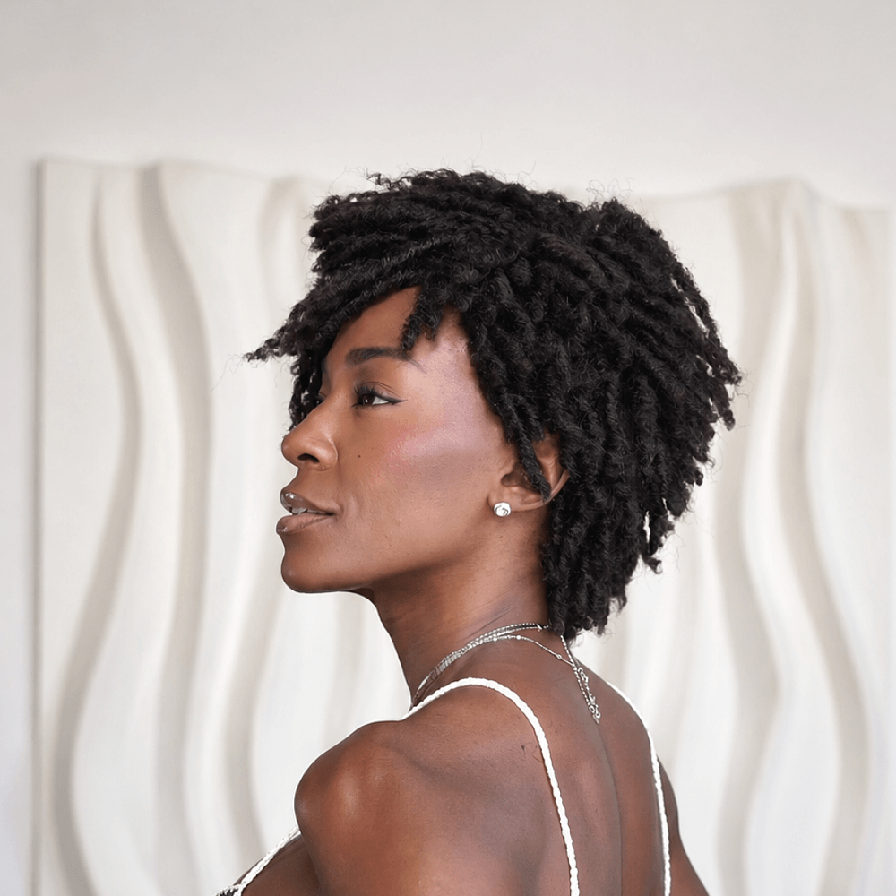 Beiginner Friendly Twisted Dread Pixie Wig with Drawstring