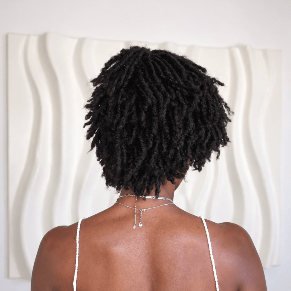 Beiginner Friendly Twisted Dread Pixie Wig with Drawstring