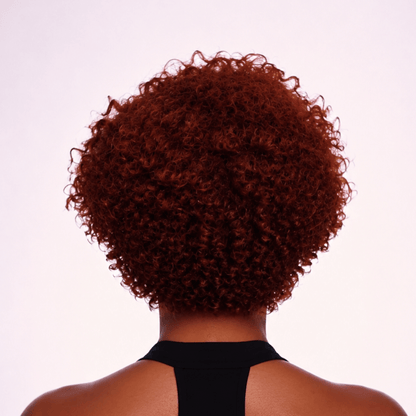 Side Part Burgundy Short Curly Wig 13x6 Lace Frontal