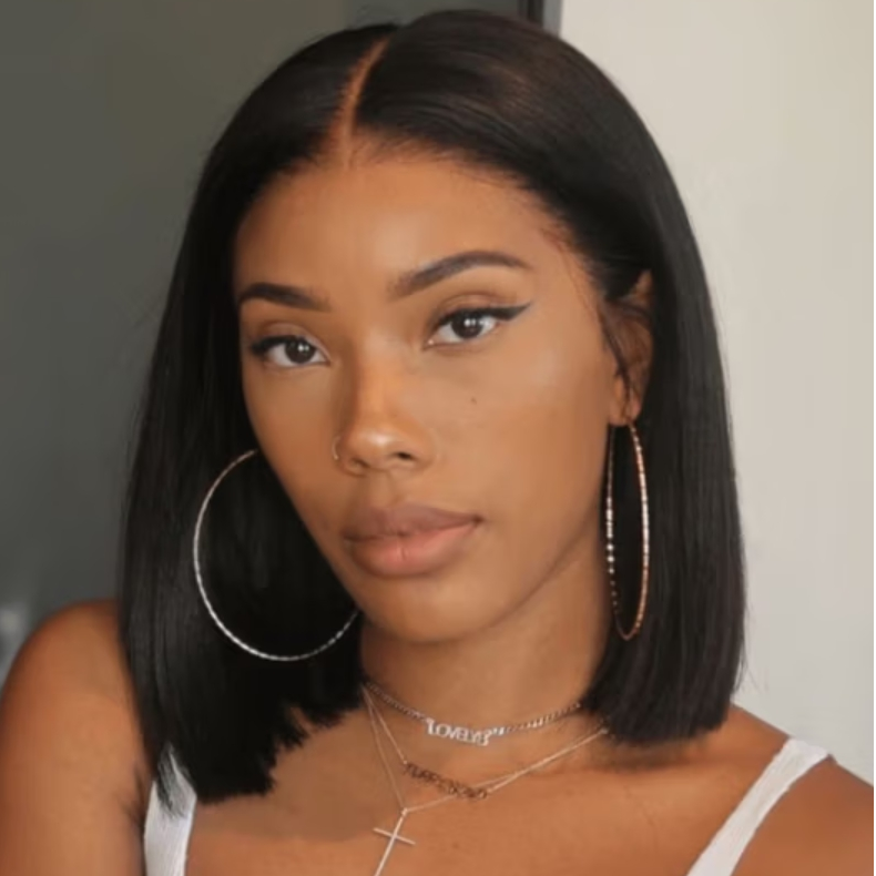 Put on & Go Natural Straight Bob 5x5 Closure Lace Wig