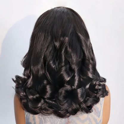 Pre-Styled Body Wave Short Bob Wig Transparent Lace Wigs