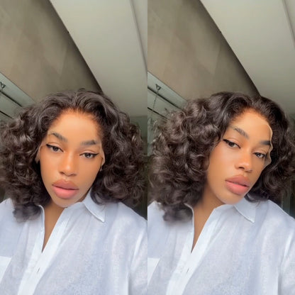 Natural Hairline Texture Curls 13x4 Lace Frontal Wig