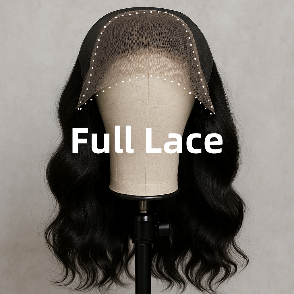 Full Lace Short Pixie Finger Wave Glueless Wig