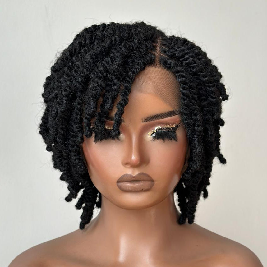 Full Lace Twist-out Afro Locs Wig With Secure Invisi Drawstring