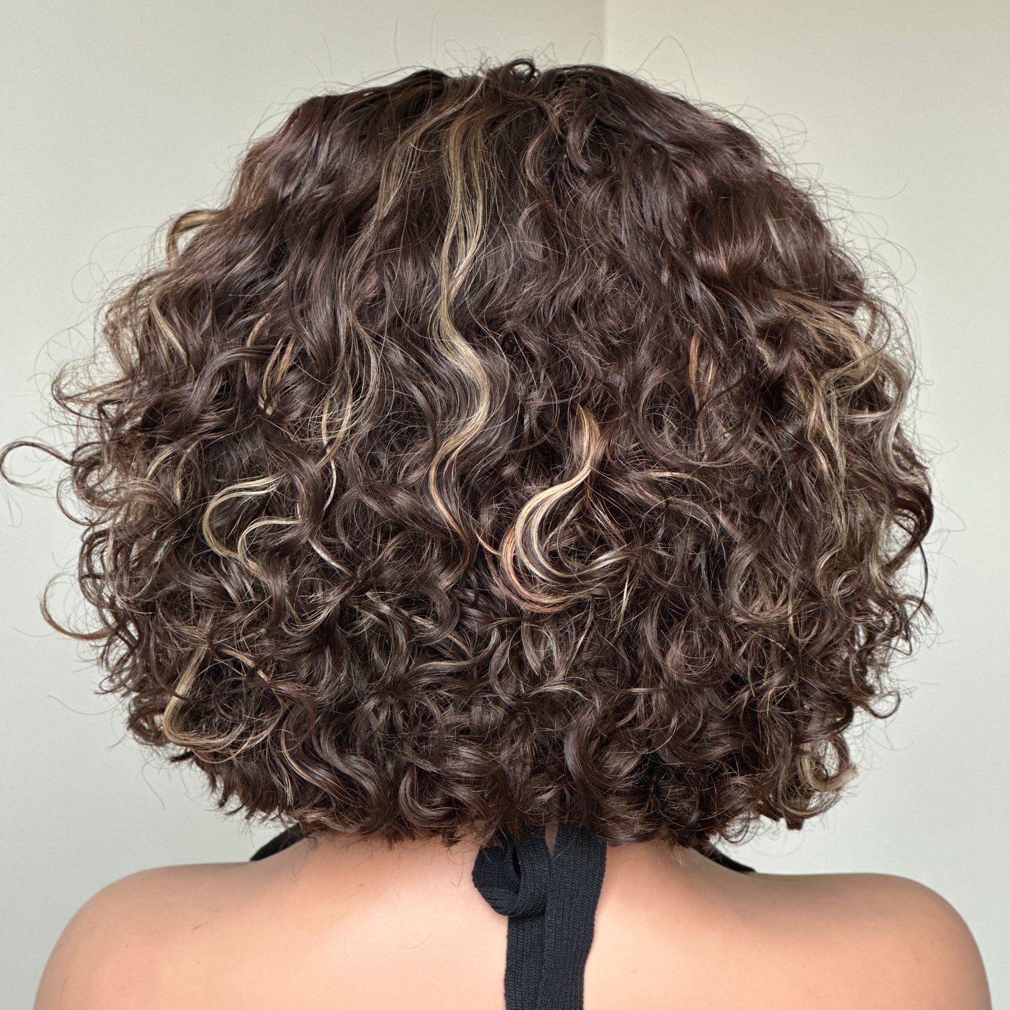 Luxurious Blonde Highlights Glueless Curly Bob Lace Closure Wig