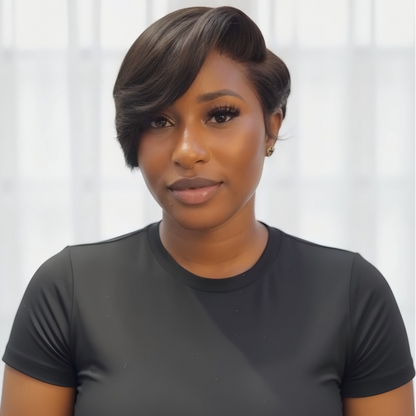 Boss Lady Side Parted Pixie Cut 13x4 Frontal Lace Wig