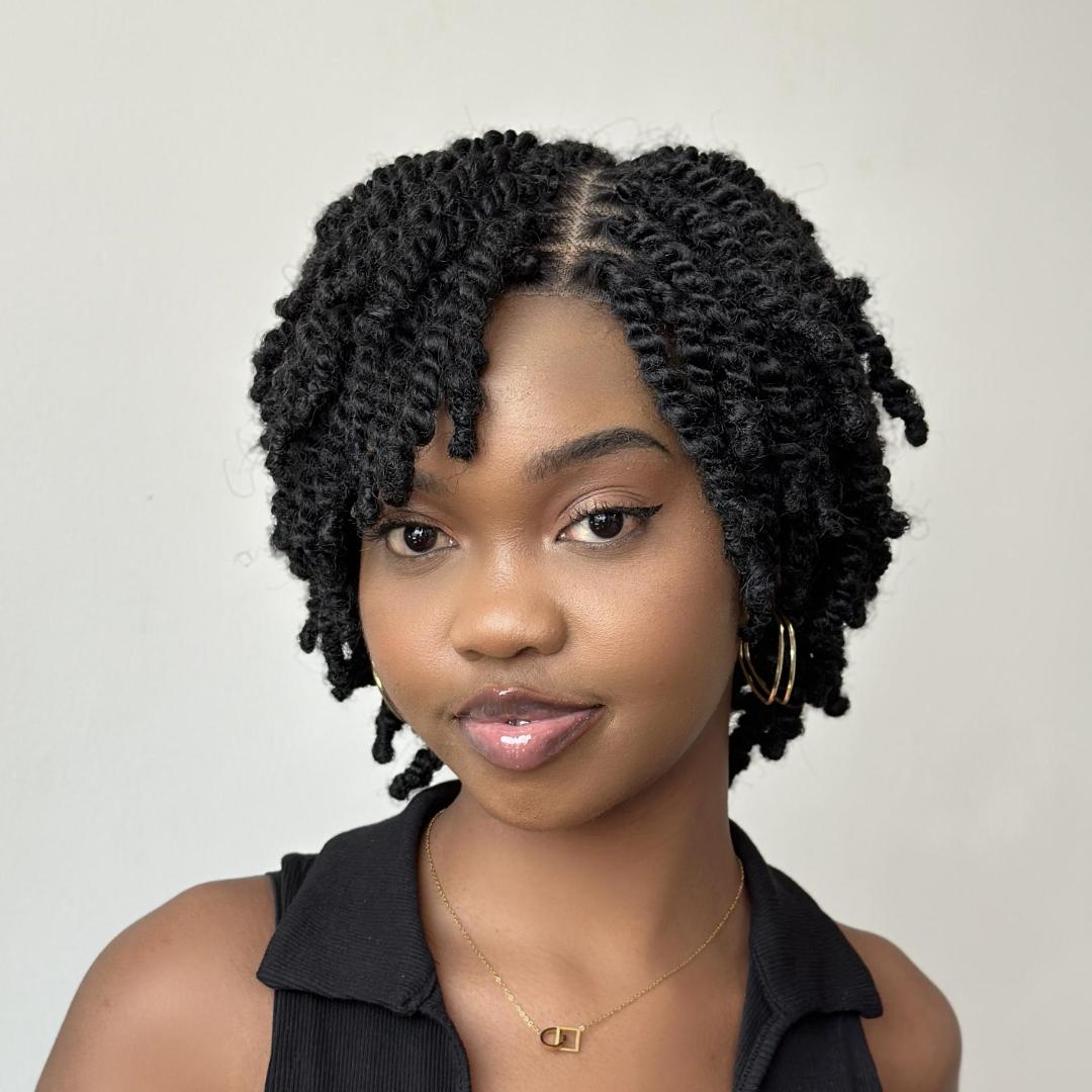 Full Lace Twist-out Afro Pixie Invisi Drawstring Wig