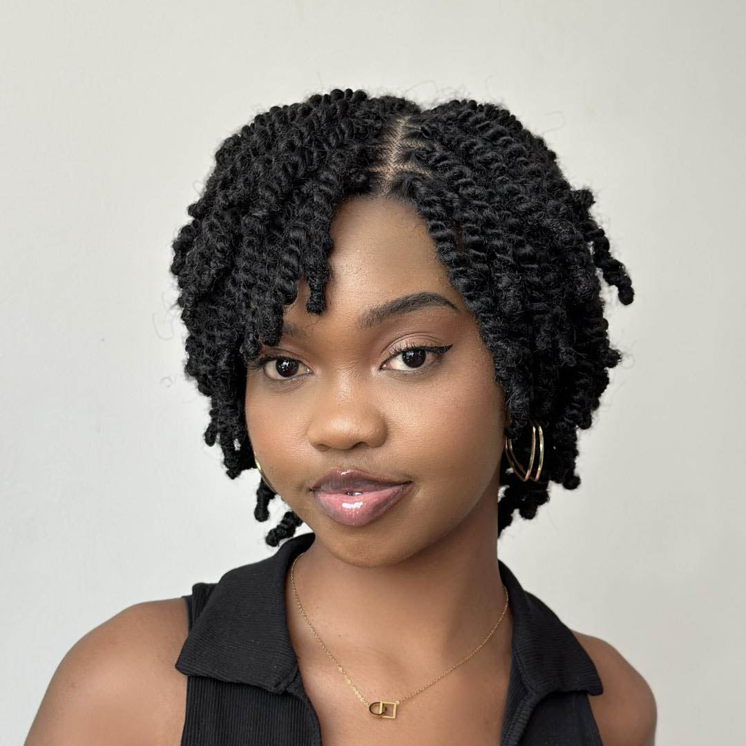 Full Lace Twist-out Afro Locs Wig With Secure Invisi Drawstring