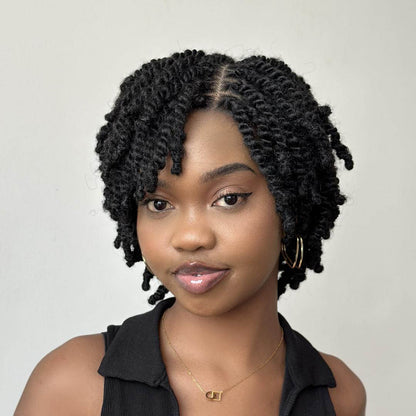 Full Lace Twist-out Afro Locs Wig With Secure Invisi Drawstring