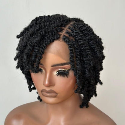 Full Lace Twist-out Afro Locs Wig With Secure Invisi Drawstring