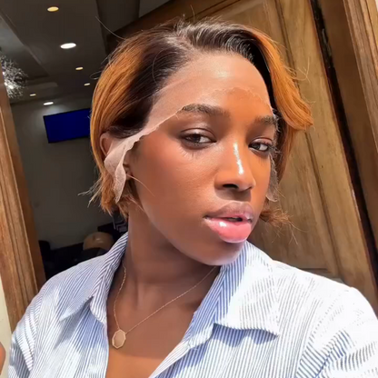 Short Pixie Cut 100% Human Hair 13x4 Lace Frontal Wig