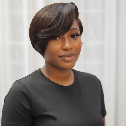 Boss Lady Side Parted Pixie Cut 13x4 Frontal Lace Wig