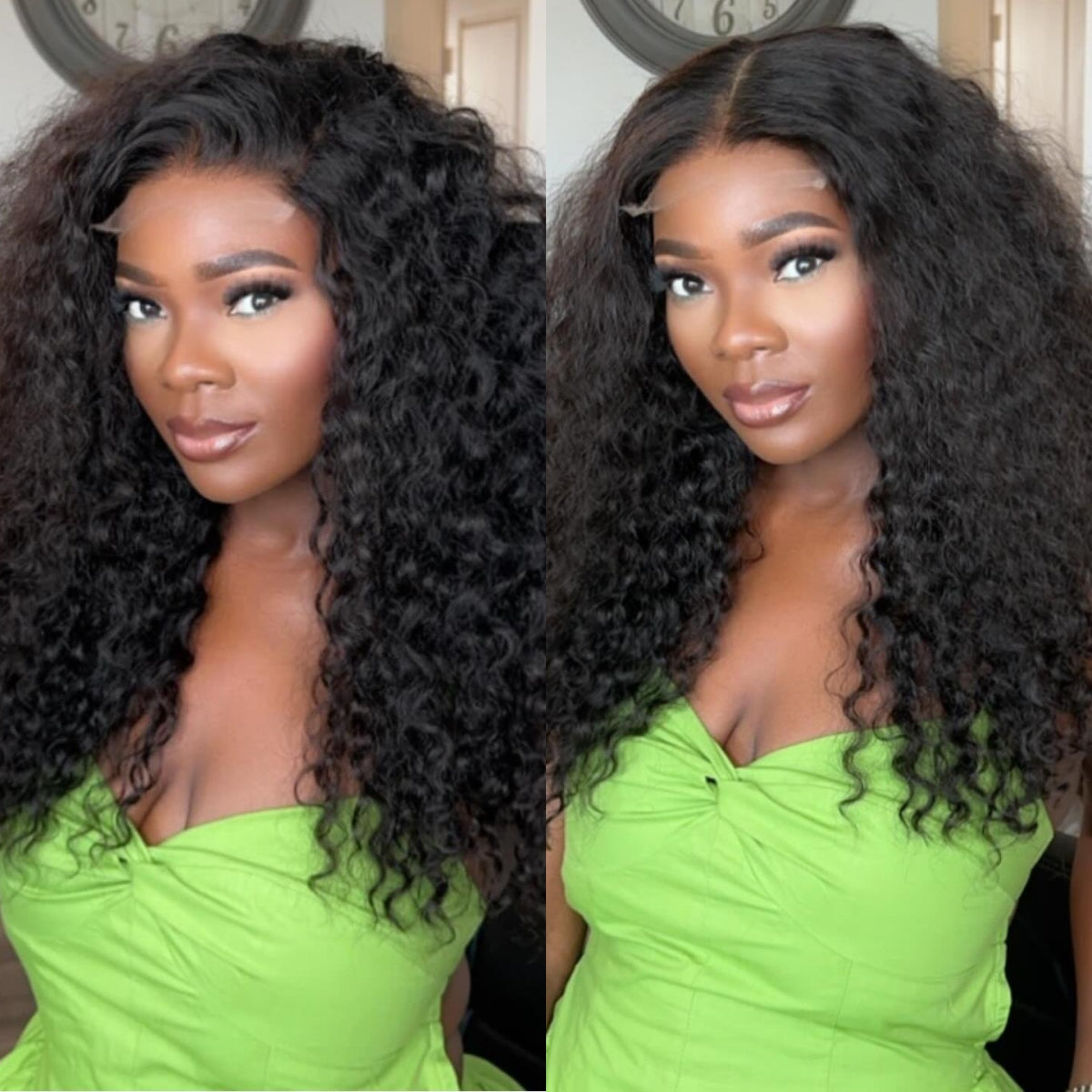 Put On & Go Voluminous Curls bob Lace Wig