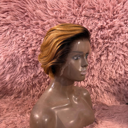 Short Pixie Cut 100% Human Hair 13x4 Lace Frontal Wig