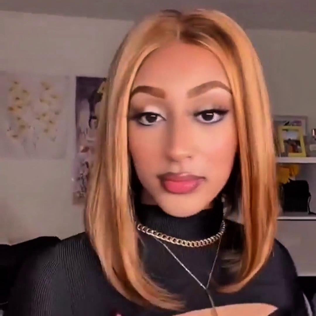 613 Honey Blonde With Light Brown Highlight Bob 5×5 Lace Closure Wig