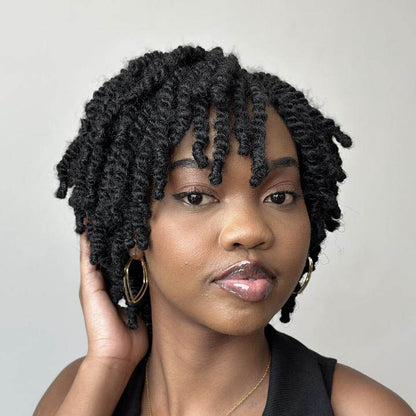 Full Lace Twist-out Afro Locs Wig With Secure Invisi Drawstring